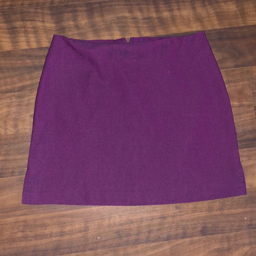 Purple mini skirt